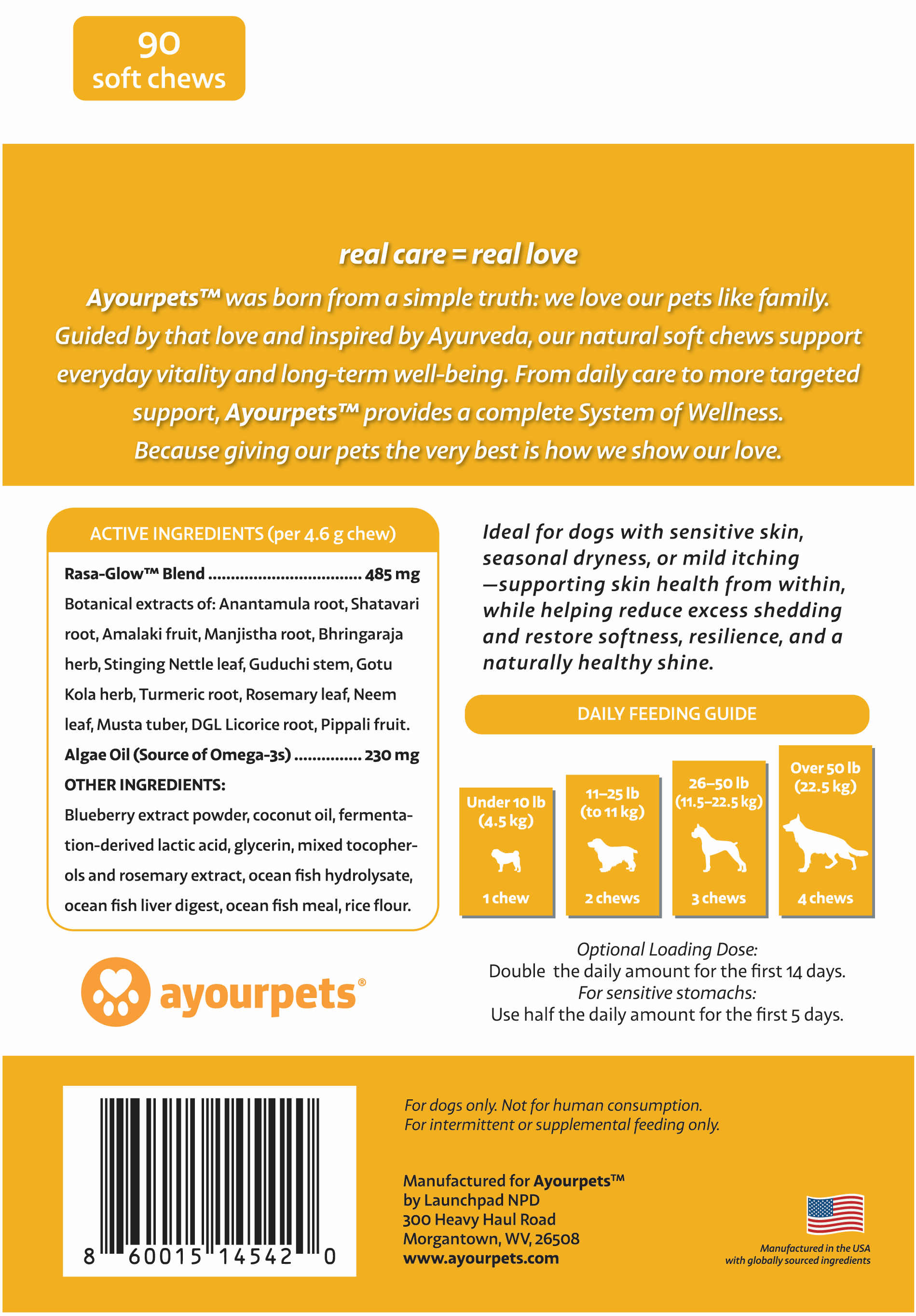 AYOURPETS Daily Glow Skin & Coat Nourishment