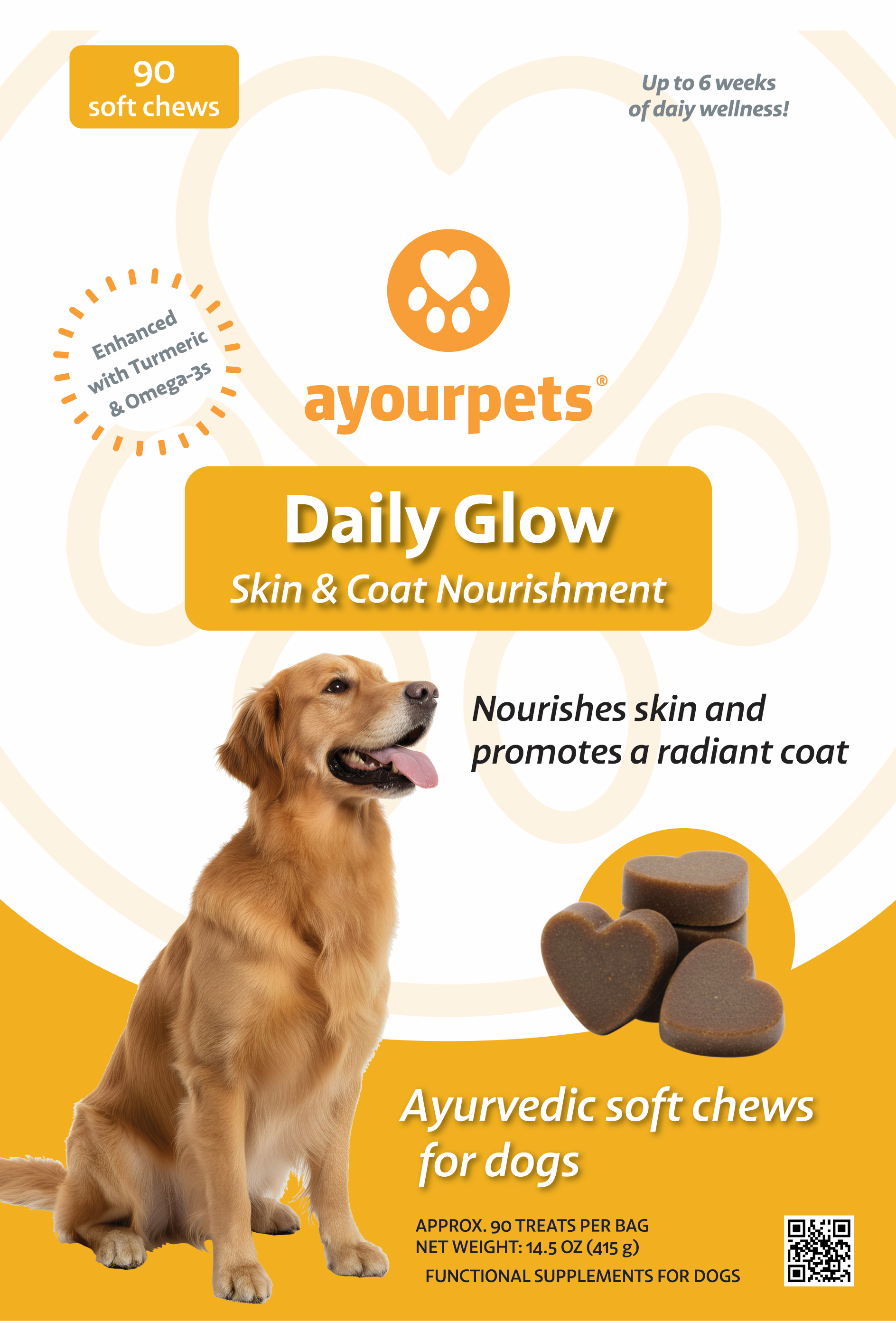 AYOURPETS Daily Glow Skin & Coat Nourishment