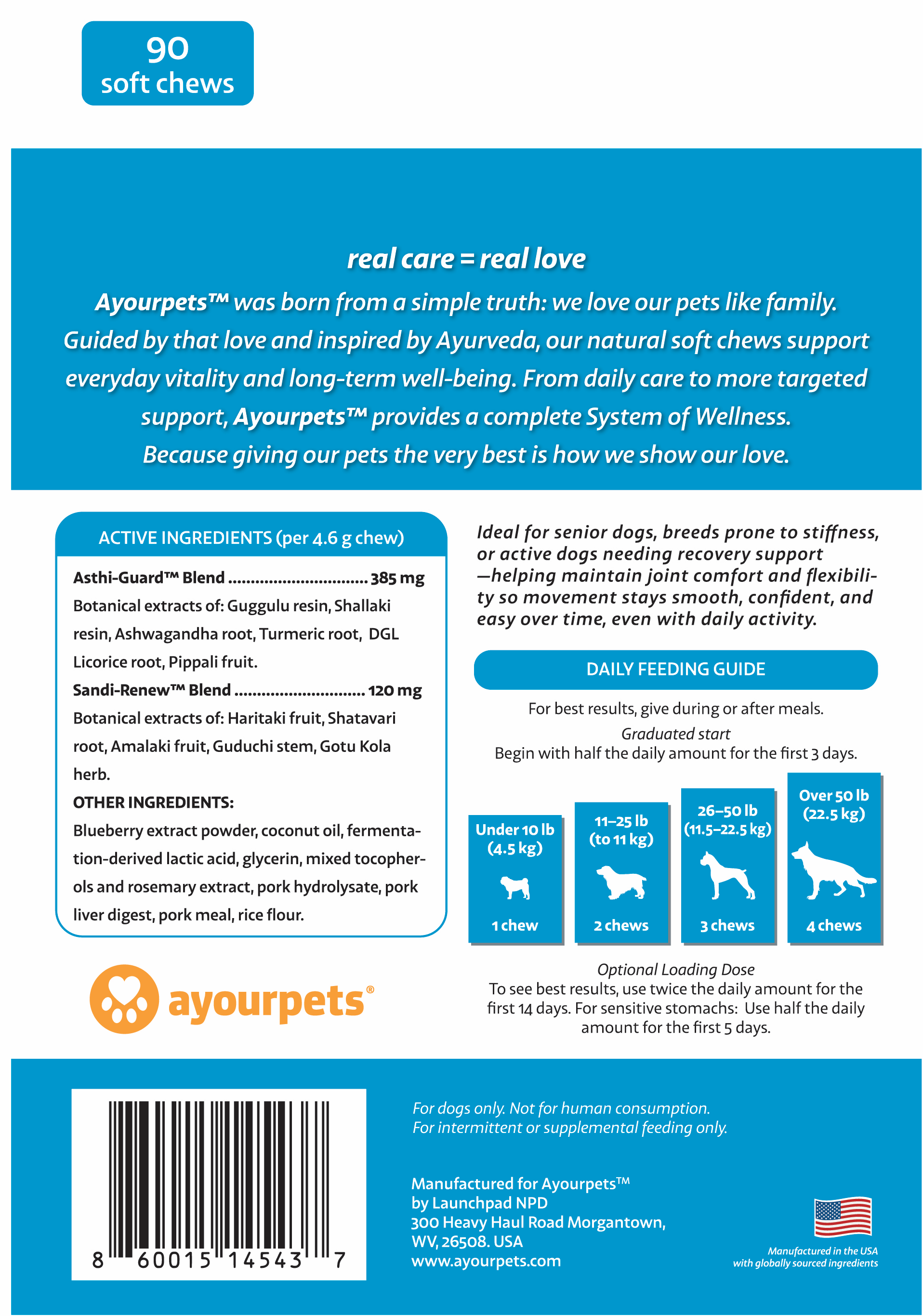 AYOURPETS Motion Wise Hip & Joint Support