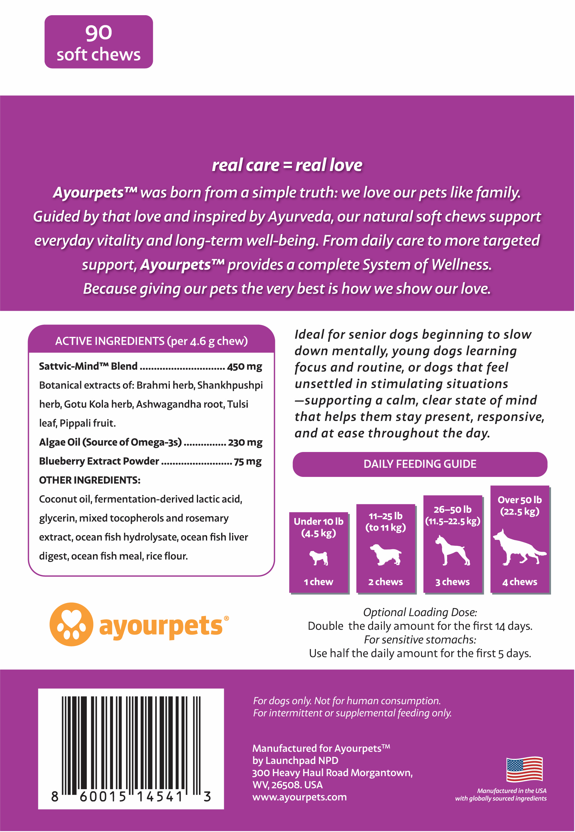 AYOURPETS Smart & Steady Cognitive Care